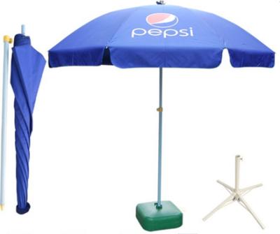 China Vintage Grade Parasol Beach Umbrella Hot Sale Custom Large Advertising Windproof Umbrella for sale