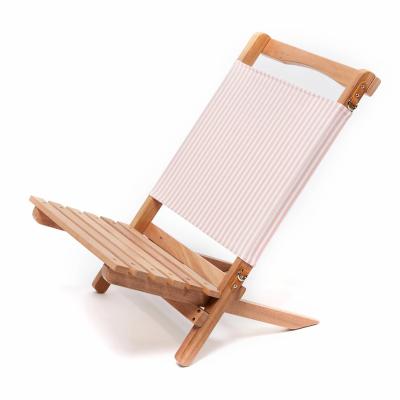 China Retro Canvas Contemporary Custom Folding Hardwood Portable Patio Park Leisure Beach Lounge Chairs Party Seats for sale