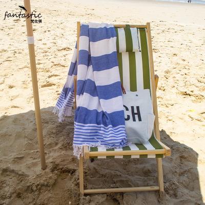 China Superdry Multi Functional Sand Beach Hand Stripes Luxury Compressed Towel Free Folding Absorbent Beach Towel for sale