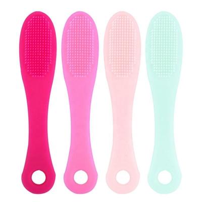 China 2022 Flat Brush Amazon Hot Sale Silicone Brush Beauty Equipment Silicone Facial Cleansing Brush Skin Care Tool for sale