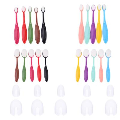 China 5pcs Soft Toothbrush Shaped Smudge Brush Makeup Brush Set Multifunctional Tool For DIY Scrapbooking Cards Making Ink for sale