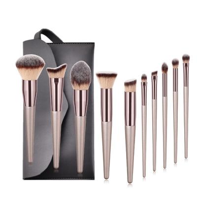 China Angular Blush Ailiya Champagne Makeup Brushes Set Foundation Powder Blush Eyeshadow Concealer Lip Eye Make Up Brush Cosmetics Beauty Tools for sale