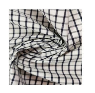 China Black and white small squares flame retardant, anti-static, anti-tear, comfortable clothing, yarn-dyed fabric for sale