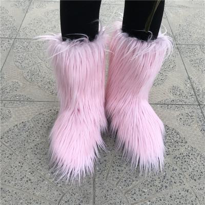 China FLAT Hot Selling Women's Winter Boots Women's Fur Boots Big Size for sale