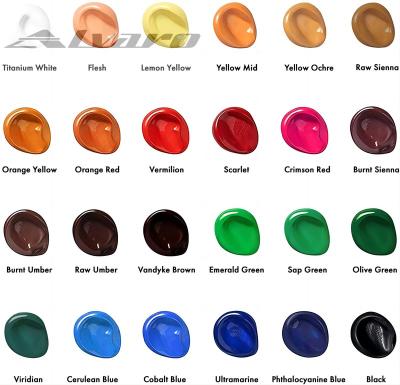 China Non-Toxic 45ml Acrylic Paints Art Painting Colors Bottle Color Acrylic Paint for sale