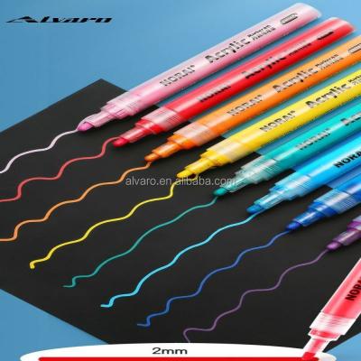 China Permanent Painting Pens Acrylic Color Paint Marker Pens Art Acrylic Paint Pens Set for Glass Stone Ceramic Painting for sale