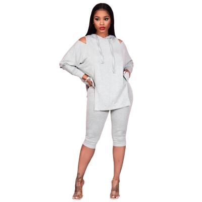 China Breathable Women's Casual Loose Chill Women's Hoodie Two Piece Set for sale