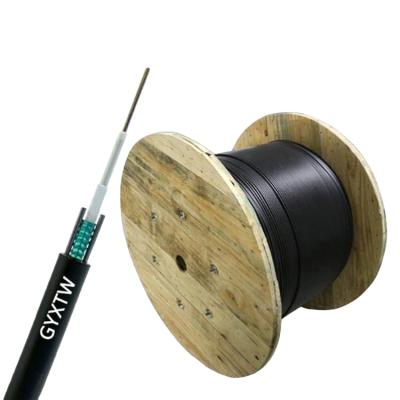 China Cheap outdoor/aerial/duct gyxtw 12b1 12 core unitube light armored fiber optic cable GYXTW fiber GYXTW for sale