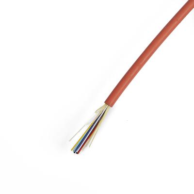 China Multimode Indoor Telecommunication PVC Jacket 2 Core Fiber Optic Cable GJFJV for sale