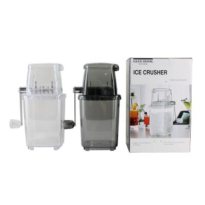 China GLENHOME Household Manual Ice Block Chopper Grinder Shaver For Fine Smoothie Ice Crusher Smoothie Crusher Or Raw Ice Chips for sale