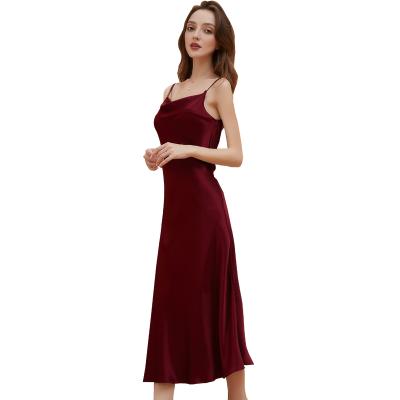 China QUICK DRY Summer Night Robe For Women Long Silk Slip Dress Satin Slip Robe Wedding Party Dressing Gown Bride Dressing Gown for sale