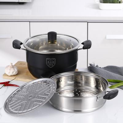 China Sustainable Stainless Steel Double Ply Steaming Pot Multifunctional for sale