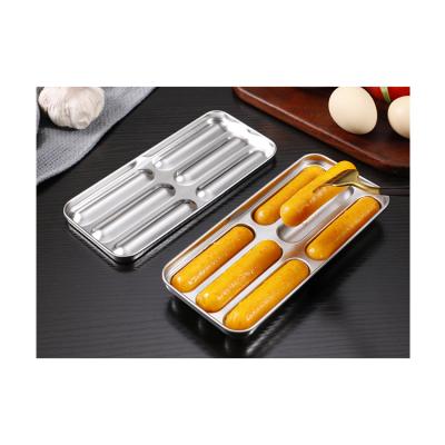 China Viable Kitchen Diy Accessories Baking Creative Heat Resistant Stainless Steel Meat Ball Hot Dog Sausage Mold for sale