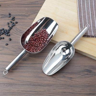 China Sustainable Steel Bar Accessories Ice Bucket Shovel Stainless Steel Bar Ice Scoop for sale