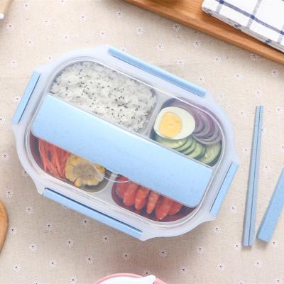 China 2021 New Design Viable Portable Multi-Compartment Bento Box With Lock Clip Microwavable Leakproof Food Container for sale