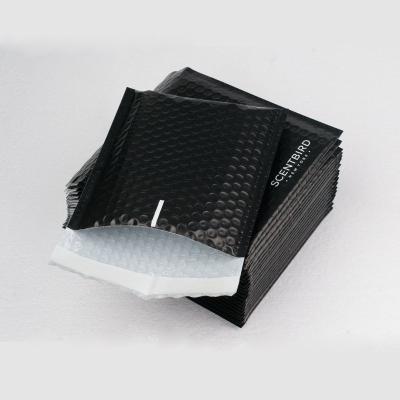 China Shock Resistance Factory Custom Printed Logo Delivery Shipping Padded Black Poly Bubble Mailer for sale