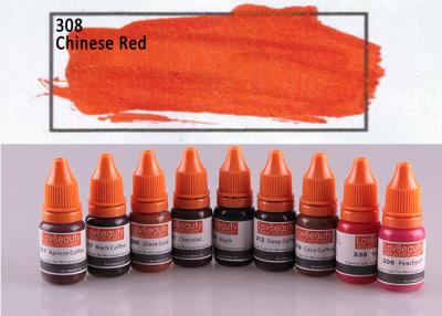 China Non Toxic Temporary Organic Tattoo Ink Chinese Red 10ml Super Bright for sale