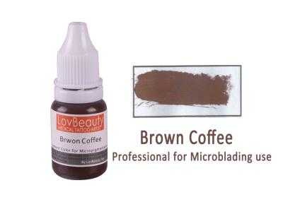 China Safety Classic Permanent Makeup Tattoo Ink Brown Coffee Microblading for sale