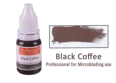 China Faster Coloring Microblading Pigments Black Coffee 10ml for Eyebrow for sale