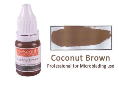 Chine Microblading de regard naturel pigmente la voix basse chaude de Brown de noix de coco à vendre