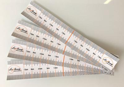 China Accurate Permanent Makeup Eyebrow Ruler Sticker Soft Disposable Transparant for sale