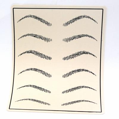 China Permanent Makeup Eyebrow Practice Sheets Leather Soft Feeling Skin for sale