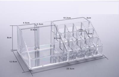 China Transparent Acrylic Cosmetic Organizer Modern Non - Toxic For Bottle Display for sale