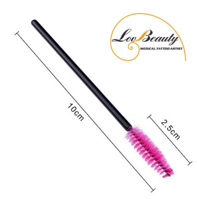 China 100 * 7 mm Mini Cosmetic Applicators Tools For Eyelash / Eyebrow Brush for sale