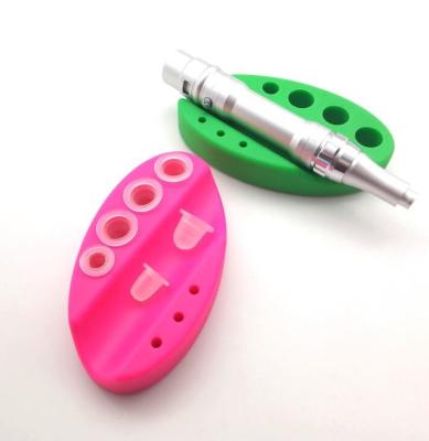 China Colorful Oval Tattoo Machine / Ink Cup /  Micro Applicator Brushes Holder 9 CM Length for sale