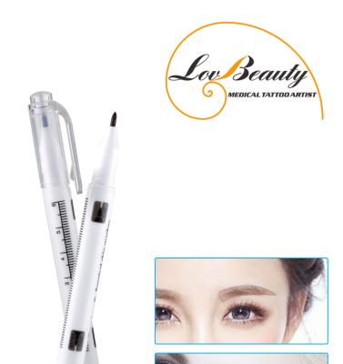 China 0.5 ~ 1.0mm Double - Headed Surgical Skin Marker Medical Pen With Ruler for sale