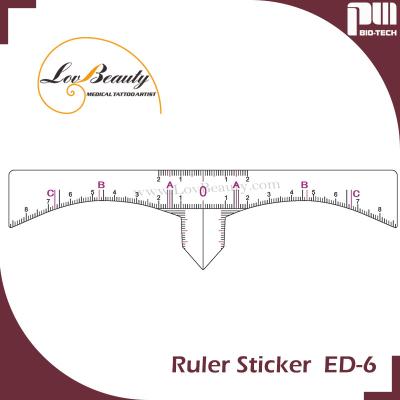 중국 정확한 영원한 메이크업 눈썹 형성 공구 눈썹 측정 통치자 스티커 판매용