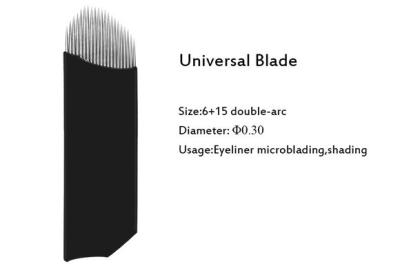 China Universal Blades Curve Semi Permanent Make Up Microblading Flexible Blades For Eyebrows Tattoo for sale