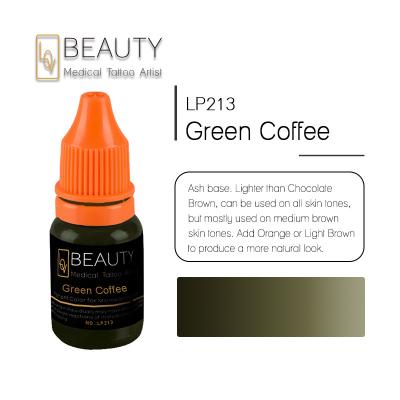 China Medical Permanent Makeup Ink , Green Coffee Eyebrow Tattoo Pigment for sale