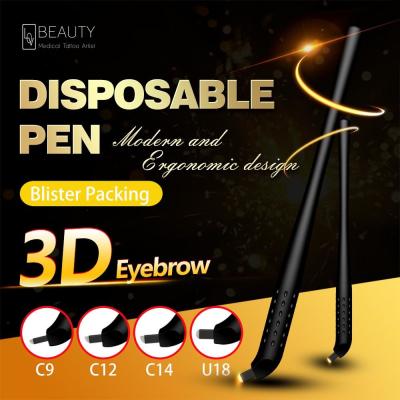 China U 18 Disposable Microblading Pen for 3D eyebrow Embroidery With Blister Packing for sale