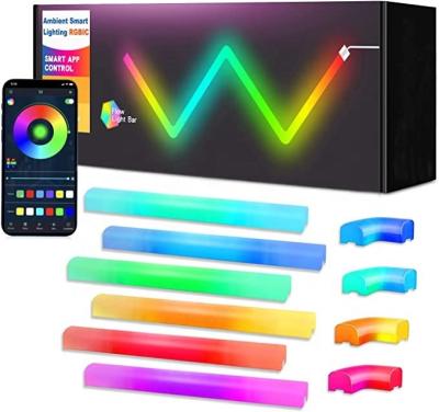 China Contemporary Multiple Ways Dream Color Control RGBIC DIY Smart Music Decorative Dream Color LED Ambient Light Ble+ir for sale