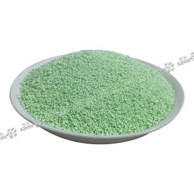 China New Super Viable Cat Sand Natural Flushable Clumping Cassava Cat Litter Green Tea 2.6kg Dust Proof For Cats 7L for sale