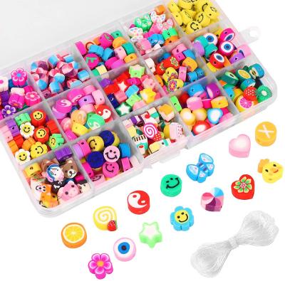 China Environmental Friendly DIY Fruit Spacers Plastic Boxes Jewelry Findings Tool Accessories Set Bead For DIY Anklet Bracelet Making Kit for sale