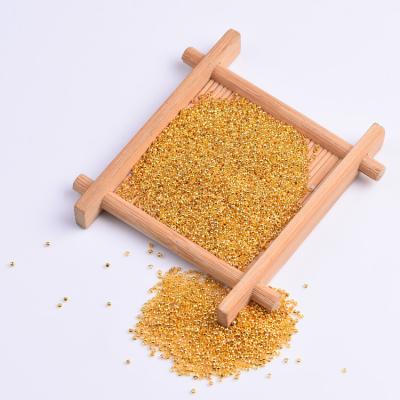 China Environmental Friendly Crimp Beads Jewelry 18k PVD Gold Plated Beads Necklace Chain Jewelry Making Accessories Round Bead For Bracelet for sale