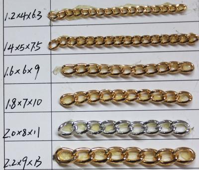 China Hot-selling High Quality Gold Cuban Link Accessories Environmentally Friendly Handmade Chain Sneaker Chain Link for sale