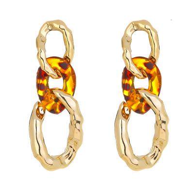 China Environmentally Friendly Silver Leopard S925 Geometric Post Mail Allergy Gold - Resistant Earrings For Women for sale