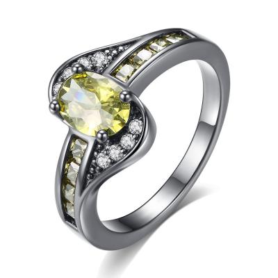 China 2021 Exquisite Stylish Mysterious Colorful Vintage Zircon Bezel Insert Rings for sale