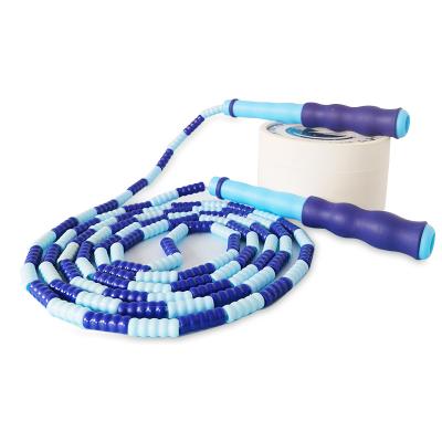 China Low Price Home Adjustable Length Factory Exercise W1N Colorful Bamboo Joint PVC Jump Rope Jump Rope for sale