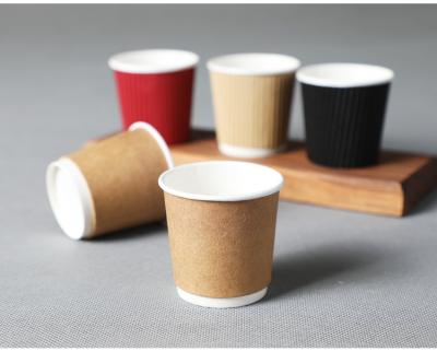 China paper & Disposable Paperboard Double Wall Coffee Paper Cup With Logo Paper Cup With Cup Cover for sale