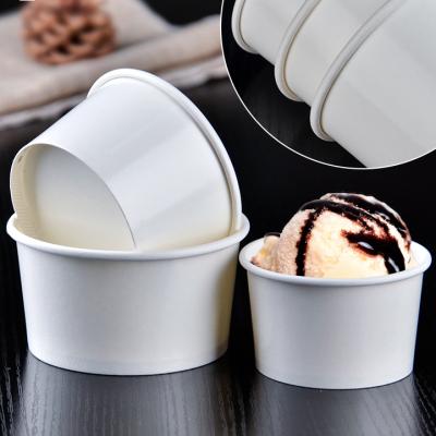 China paper & Cardboard One Time Logo Ice Cream Custom 12oz Paper Cup With Cup Cover And Spoon for sale