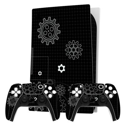 China Custom Vinyl Protective Cover Decal Wrap Game Accessories Housing Cover Vinyl Decal Console Sticker Skin For Playstation 5 Console For Dualsense PS5 Controller for sale