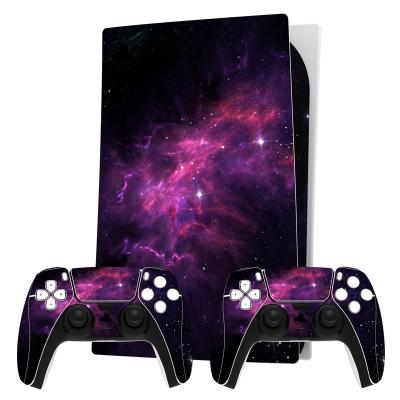 China Protective Wrap Vinyl Decal Cover Custom Design Stickers For PS5 Game Sticker Protective Film Vinyl Decal Sticker For Sony PS5 Console Controller for sale