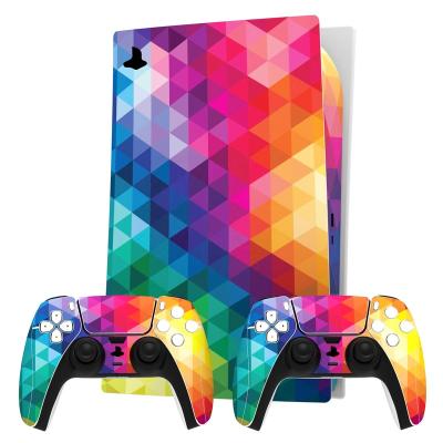 China Protective Wrap Vinyl Decal Cover For Playstation 5 Skin PS5 Video Game Switch Joystick Gamepad Controller Console Vinyl Decal Cover for sale