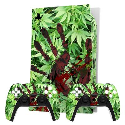 China Custom Decal Protective Sticker Pattern For Sony Playstation 5 For PS5 Vinyl Skin Console Cover Sticker With 2 Controller Gamepad Skin Sticker for sale