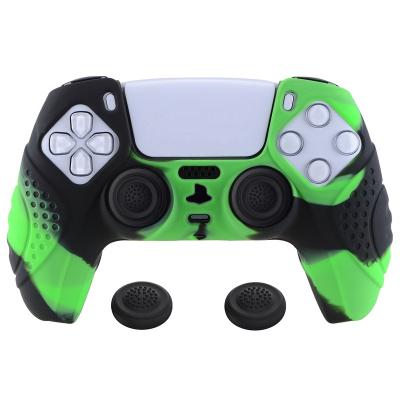 China Custom Silicone Sleeve Cover Skin Cover PS5 Accessories Camouflage Anti Slip Silicone Case Cover Joystick Game Protector Skin PS5 Controller Shell for sale