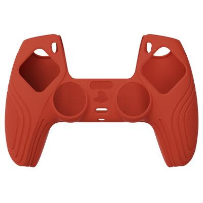 China Custom Silicone Sleeve Skin Cover PS5 Controller Protector Housing Shell Soft Rubber Grips Silicone Case with Gamepad Thumbgrips Cover for sale